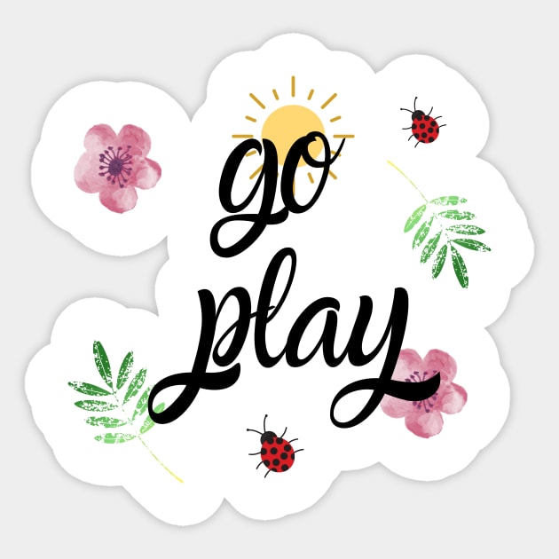 go play Sticker by Lindseysdesigns